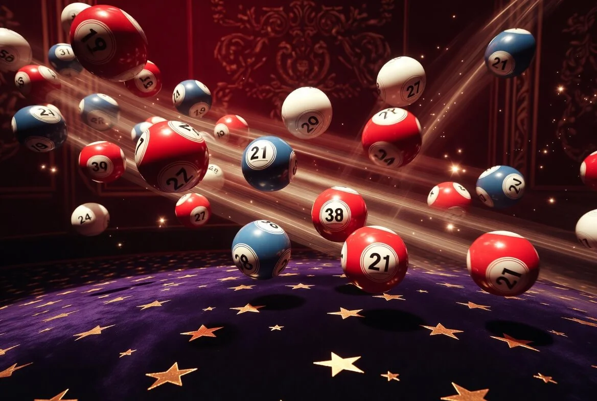 Kule do gry liczbowej ilustrujące losowanie Lotto