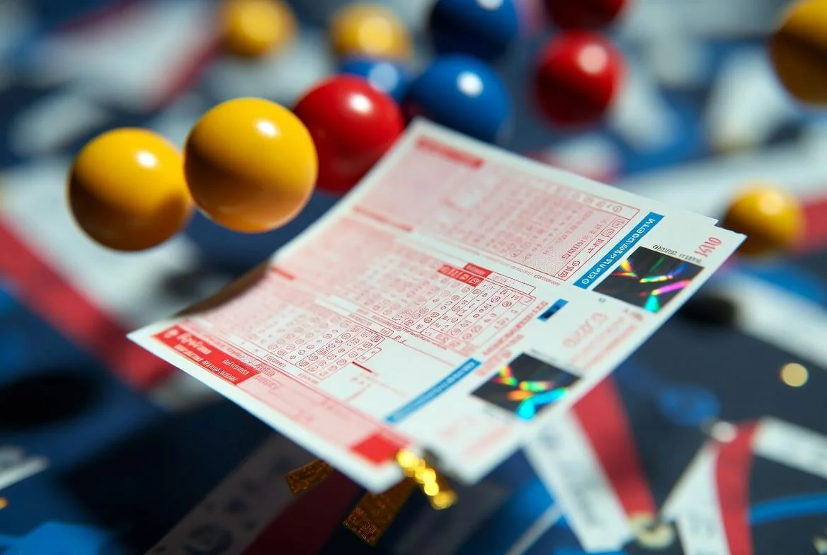 Kupon do gry liczbowej obrazujący wyniki Lotto Plus